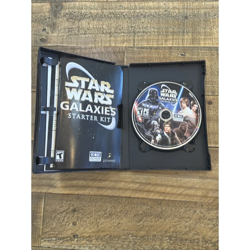 Star Wars Galaxies: Starter Kit (PC, 2005) With All 6 Discs and Manual Inserts